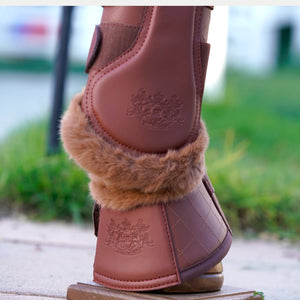 Royal Equestrian Mesh borstelende paardenlaars koper en Vogue