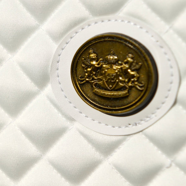 Royal Equestrian Zadeldek Dressage Pro Cooling Mesh Wit Goud