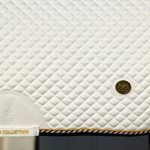Royal Equestrian Zadeldek Dressage Pro Cooling Mesh Wit Goud
