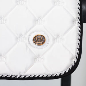 Royal Equestrian Springen Zadeldek Wit Zilver