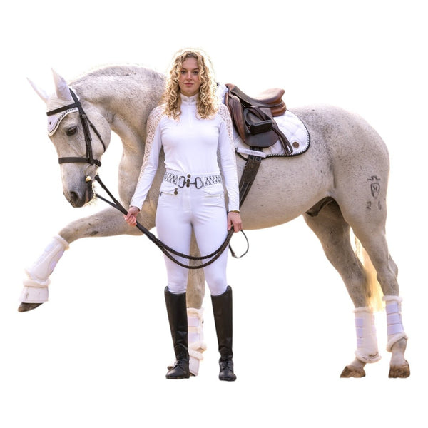 Royal Equestrian Handtekening Elastische Snaffle Bit Riem