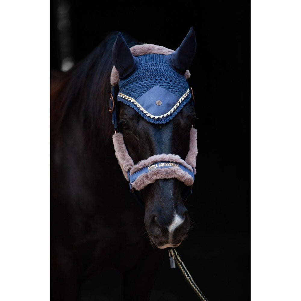 Royal Equestrian Premium Oorkap Navy Blauw Volledig