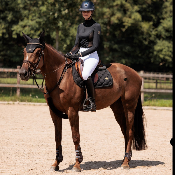 Royal Equestrian knebukser med kompresjon, Cecile hvit