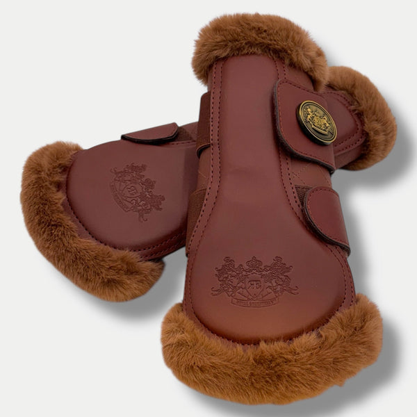 Royal Equestrian Mesh Brushing Horse Boots kobberfarget, en vogue