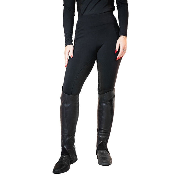 Royal Equestrian Full Grip ridebukser svart