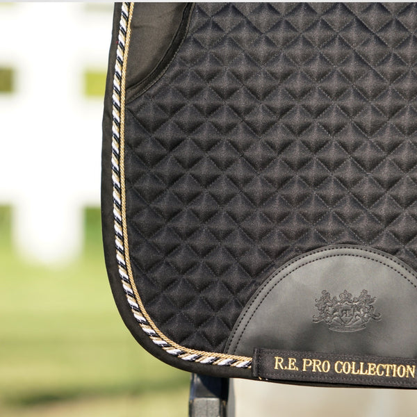 Royal Equestrian Dressursjabrak Pro Cooling Mesh Svart Gull