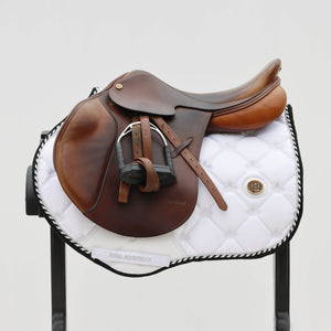 Royal Equestrian Jump-sjabrak hvit sølv hel