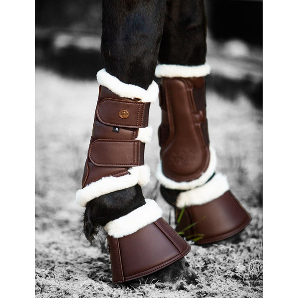 Royal Equestrian Premium Bell Boots Sjokoladefarget