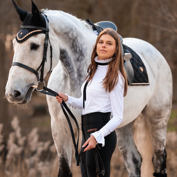 Koszula pokazowa Royal Equestrian Couture ze wstążką
