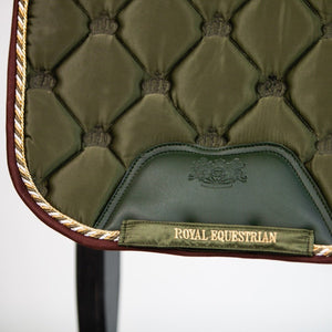 Royal Equestrian Czaprak pod siodło ujeżdżeniowe Olive Gold Full