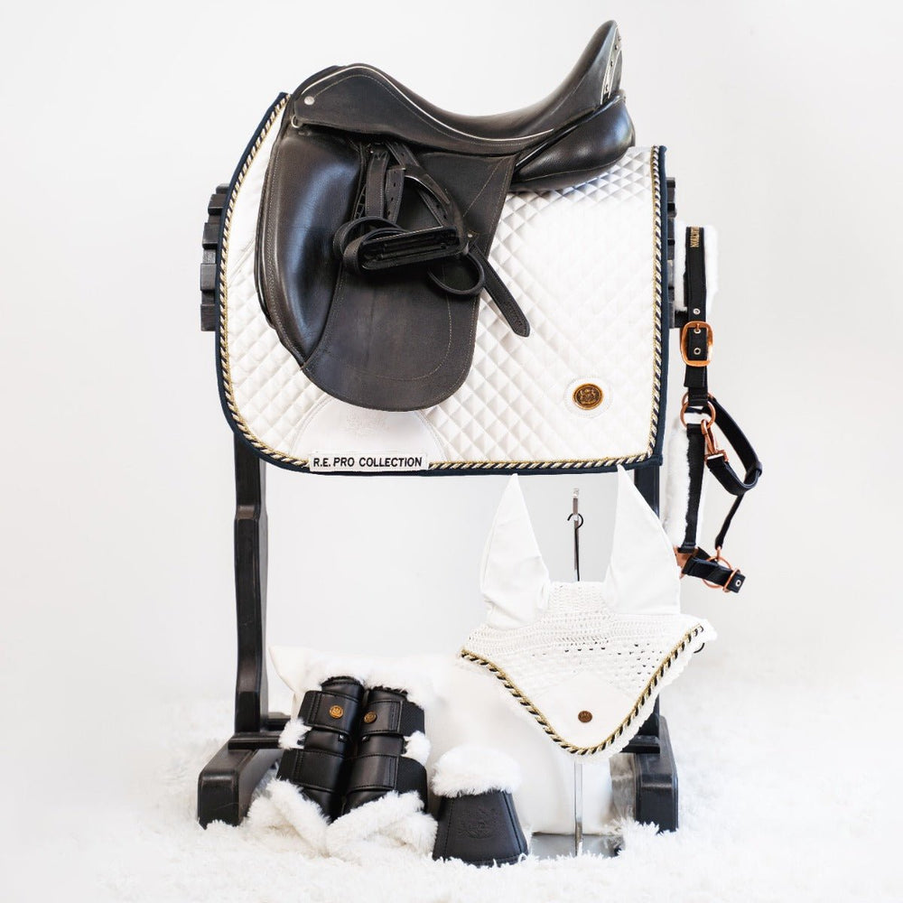 Royal Equestrian Czaprak pod siodło ujeżdżeniowe White Gold Pro Full
