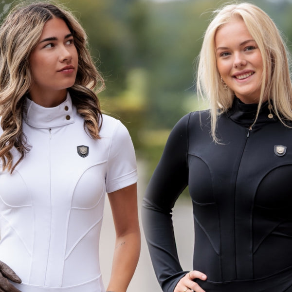 Królewski kombinezon do jazdy konnej La Performance Cleopatra – biały