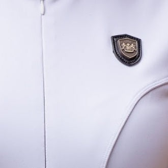 Królewski kombinezon do jazdy konnej La Performance Cleopatra – biały