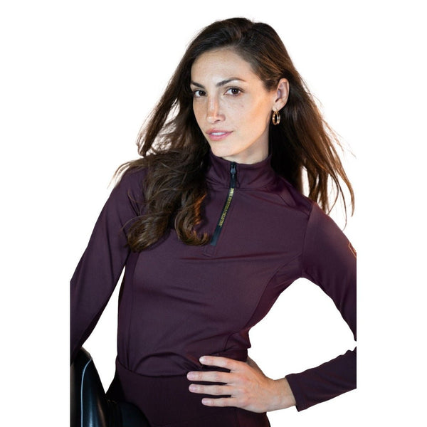 Royal Equestrian Liberte Base Layer Burgundy