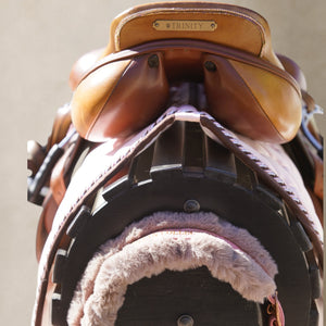 Królewska podkładka pod siodło do skoków, różowa