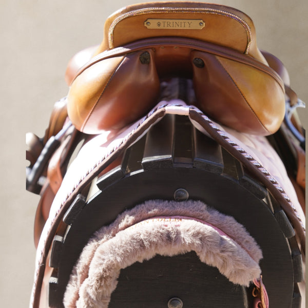 Królewska podkładka pod siodło do skoków, różowa