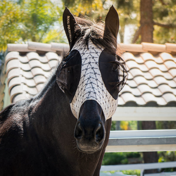 Royal Equestrian Regalia di Roma Fly Mask Sand