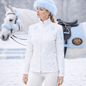 Royal Equestrian dressyrsadelsunderlägg isblå