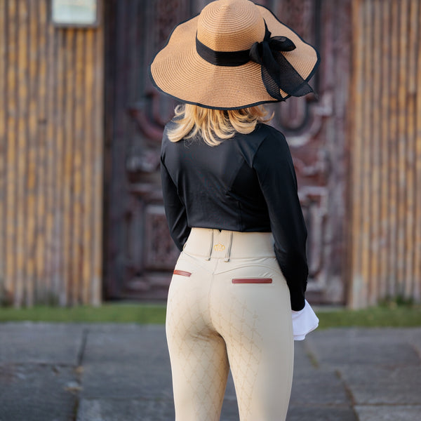 Royal Equestrian ridbyxor med helsittande hög midja Cecile