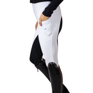 Royal Equestrian ridbyxor med fullt grepp, vita