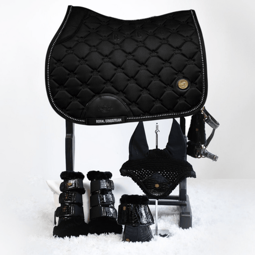 Royal Equestrian sadelunderlägg Jump Black Crystal