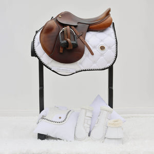 Royal Equestrian Jump Sadelunderlägg Vit Silver Full
