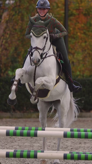 Royal Equestrian Base Layer Cavallo Le Pouvoir Sport UV-skyddande ridtröja Olivgrön